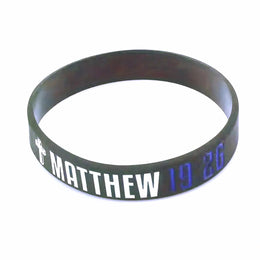 MATTHEW 19:26 WRISTBAND