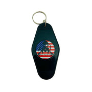TIMBER OAKS TACTICAL FLAG LOGO KEYCHAIN