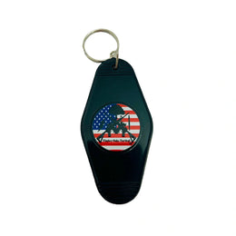 TIMBER OAKS TACTICAL FLAG LOGO KEYCHAIN