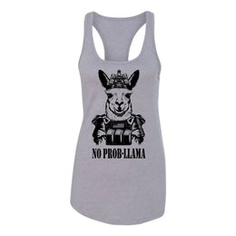 No Prob-Llama Tanktop Grey