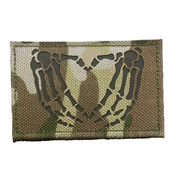 SKULL HAND HEART IR PATCH