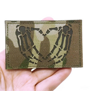 SKULL HAND HEART IR PATCH