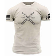 CROSSED COMBAT KNIVES