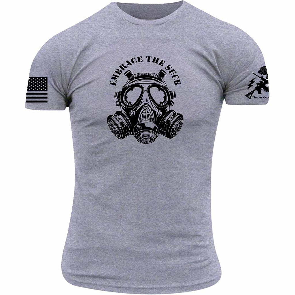 Grunt Style Embrace The Suck T-Shirt - Grigio Mélange Scuro - Foto 3