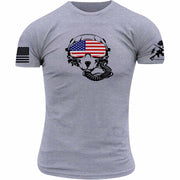 FIGHTER PILOT AMERICAN FLAG HELMET