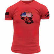 FIGHTER PILOT AMERICAN FLAG HELMET