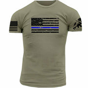 THIN BLUE LINE FLAG