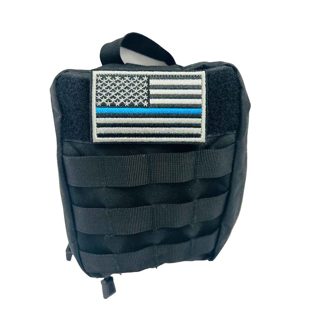 AMERICAN FLAG THIN BLUE LINE PATCH – TimberOaksTactical.com