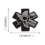 MEDIC CROSS SKULL PVC PATCH