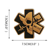 MEDIC CROSS SKULL PVC PATCH